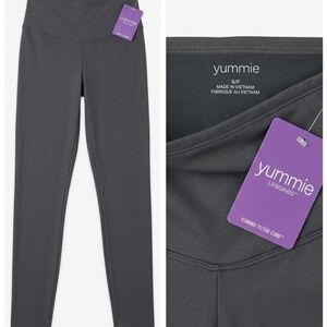 🔥 NWT Yummie Tony Faux Leather Shaping Leggings - S